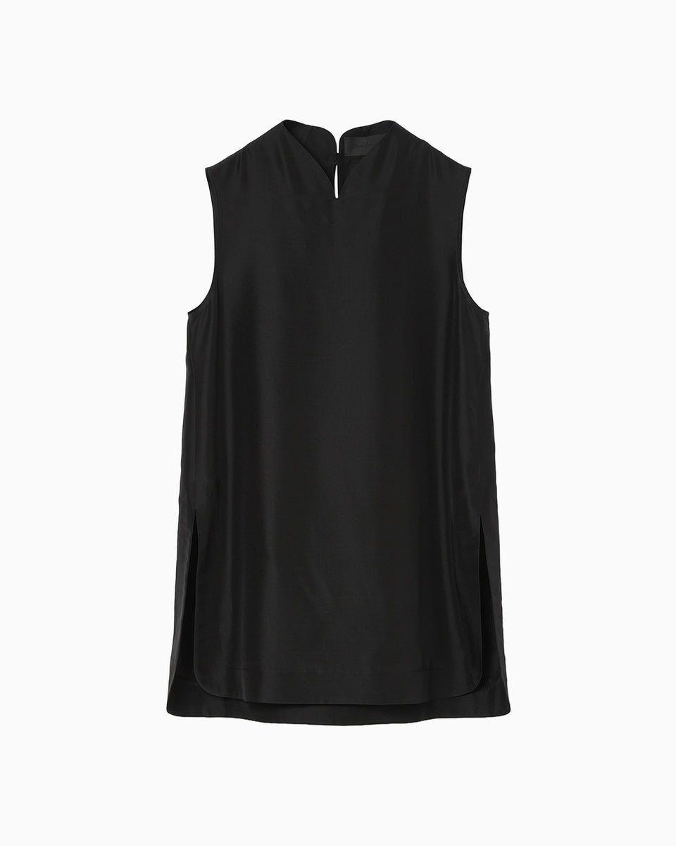 Basic Silk Sleeveless Top - black - Mame Kurogouchi