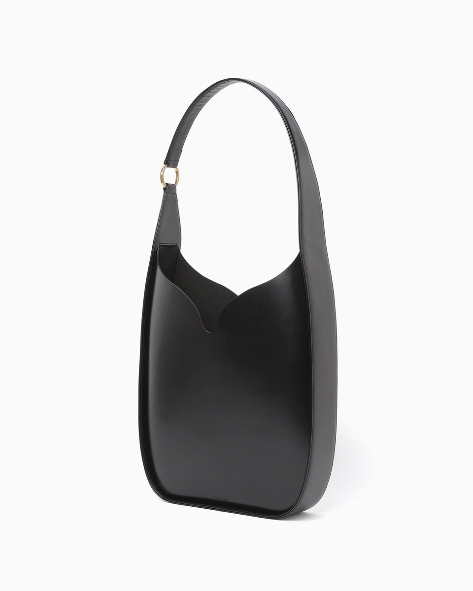 Cow Leather Tote Bag - black - Mame Kurogouchi