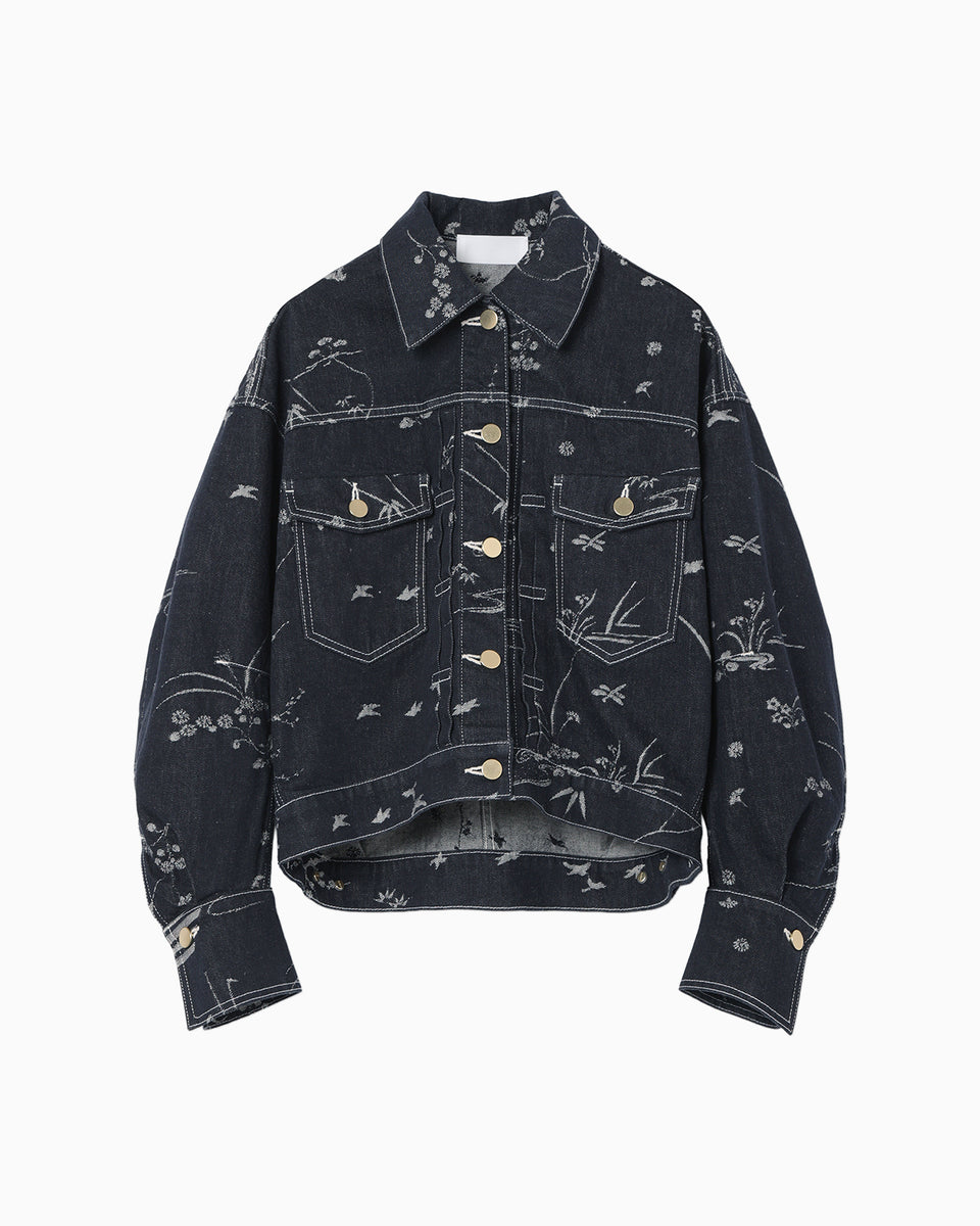 mame kurogouchi2023 コットンリネンツイルジャケット mame kurogouchi2023 コットンリネンツイルジャケット