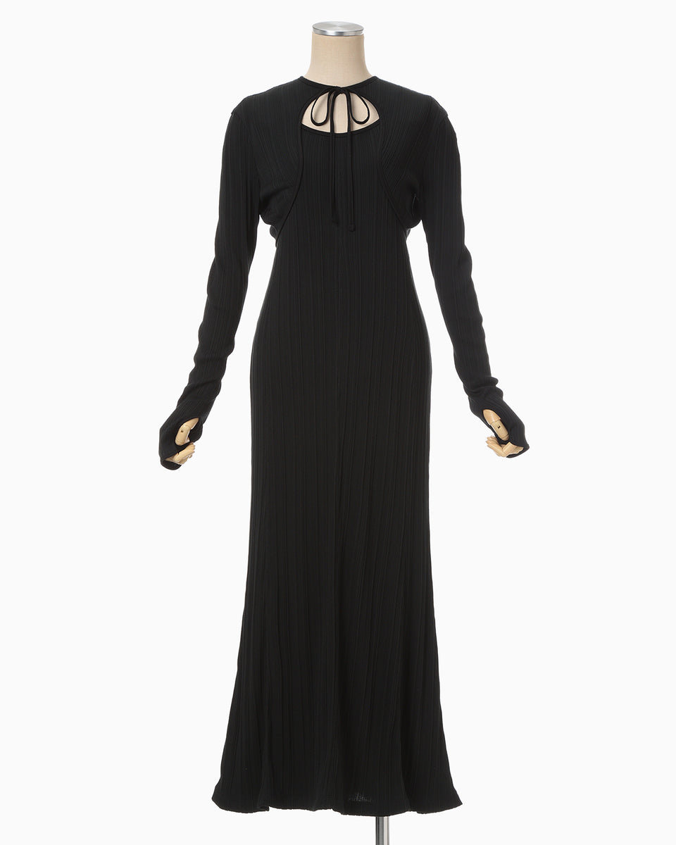 mame kurogouchi Kids Dress black 120サイズ Lace Cuffs A-Line Kids Dress - purple - Mame Kurogouchi