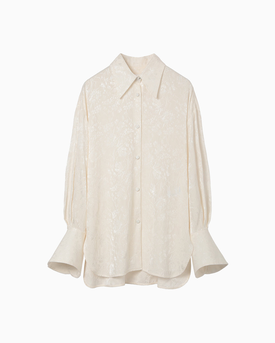 トップス mame 20AW Floral Cut Jacquard Shirt トップス mame 20AW Floral Cut Jacquard Shirt mame 20AW