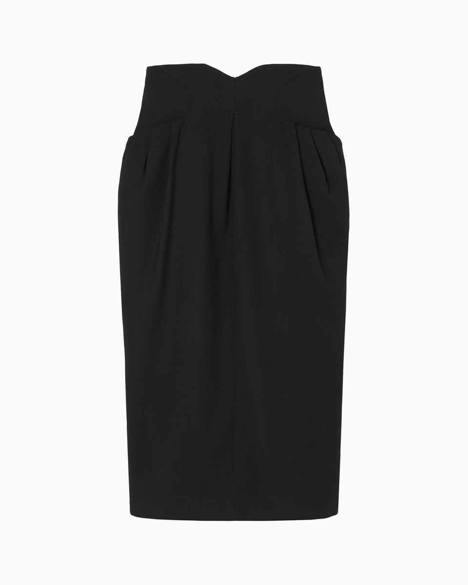 【新品未使用】Mame Kurogouchi FRINGE SKIRT サイズ2 送料無料】Synthetic Leather Fancy