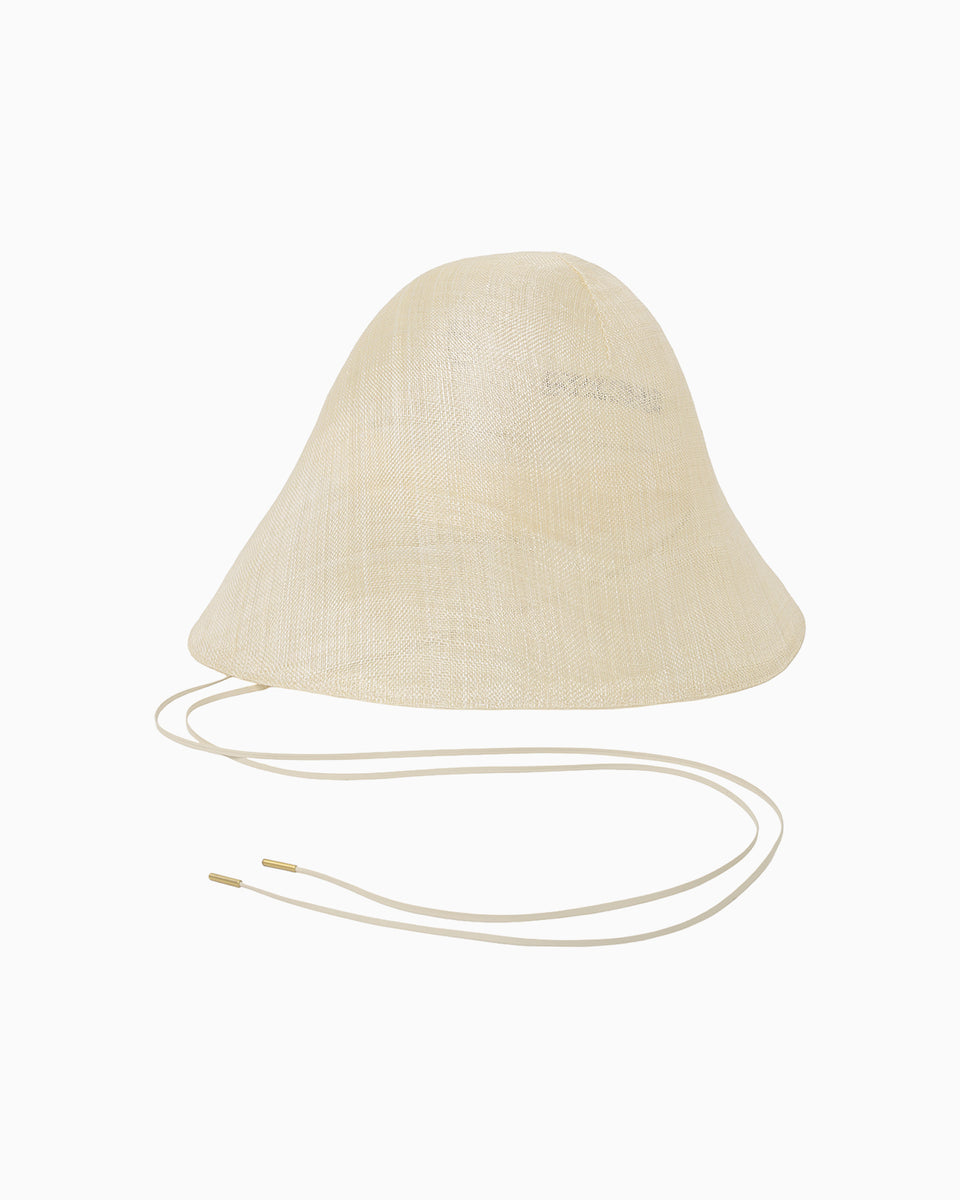 Sinamay Crochet Hat - ecru - Mame Kurogouchi