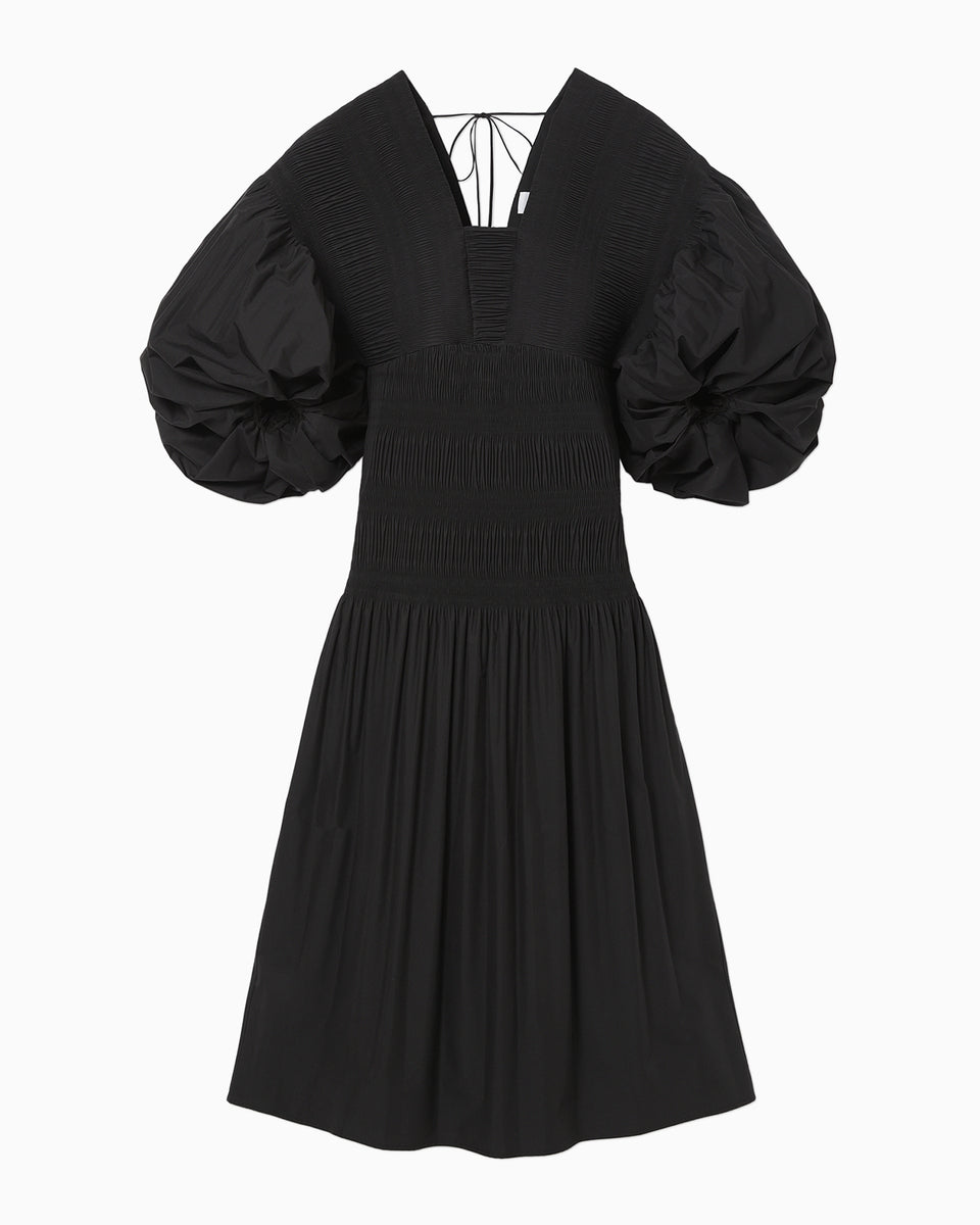 Micro Pleats Volume Dress - black - Mame Kurogouchi