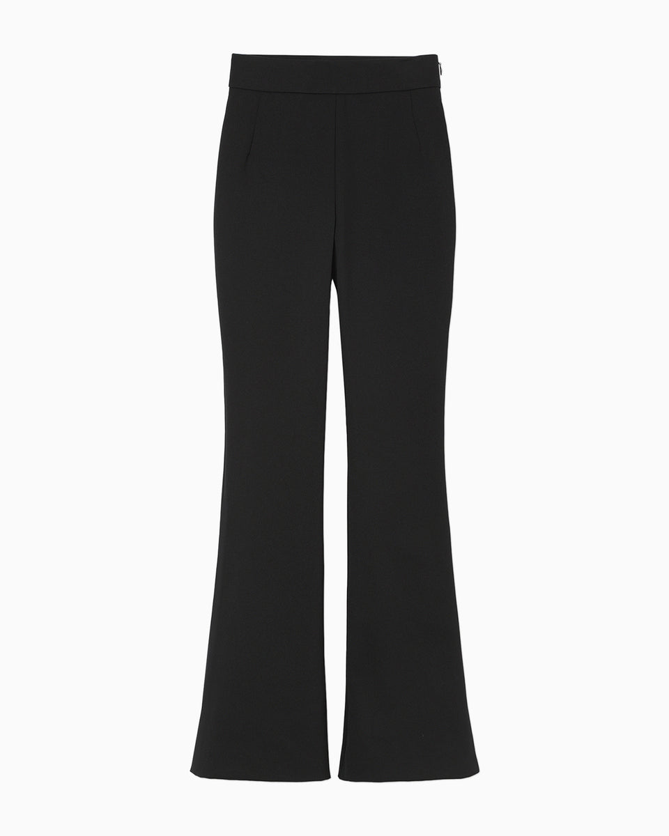 Double Jersey Flare Trousers - black - Mame Kurogouchi