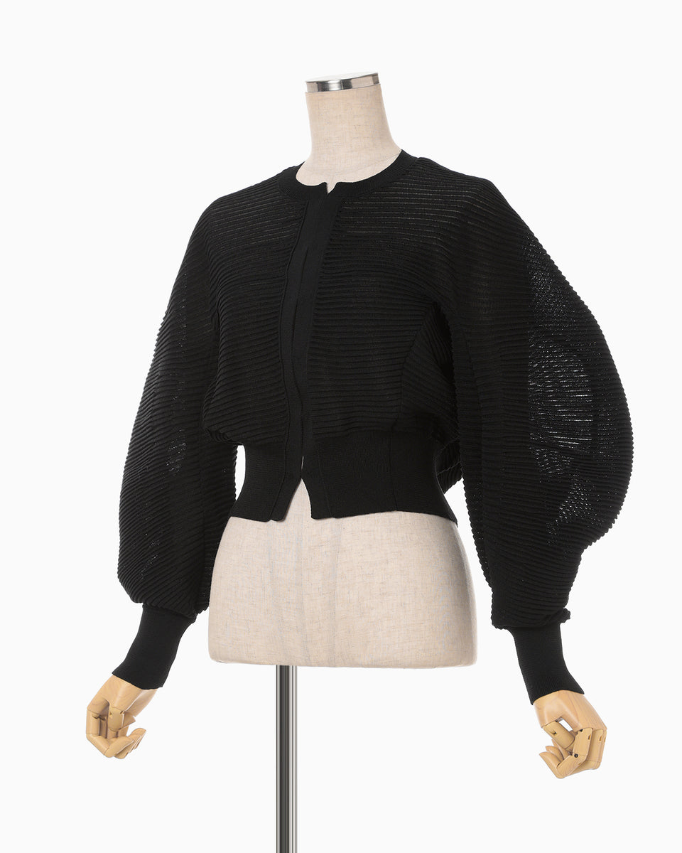 Mame Kurogouchi(マメ) Lame Knitting Cardigan - YAMAROKU