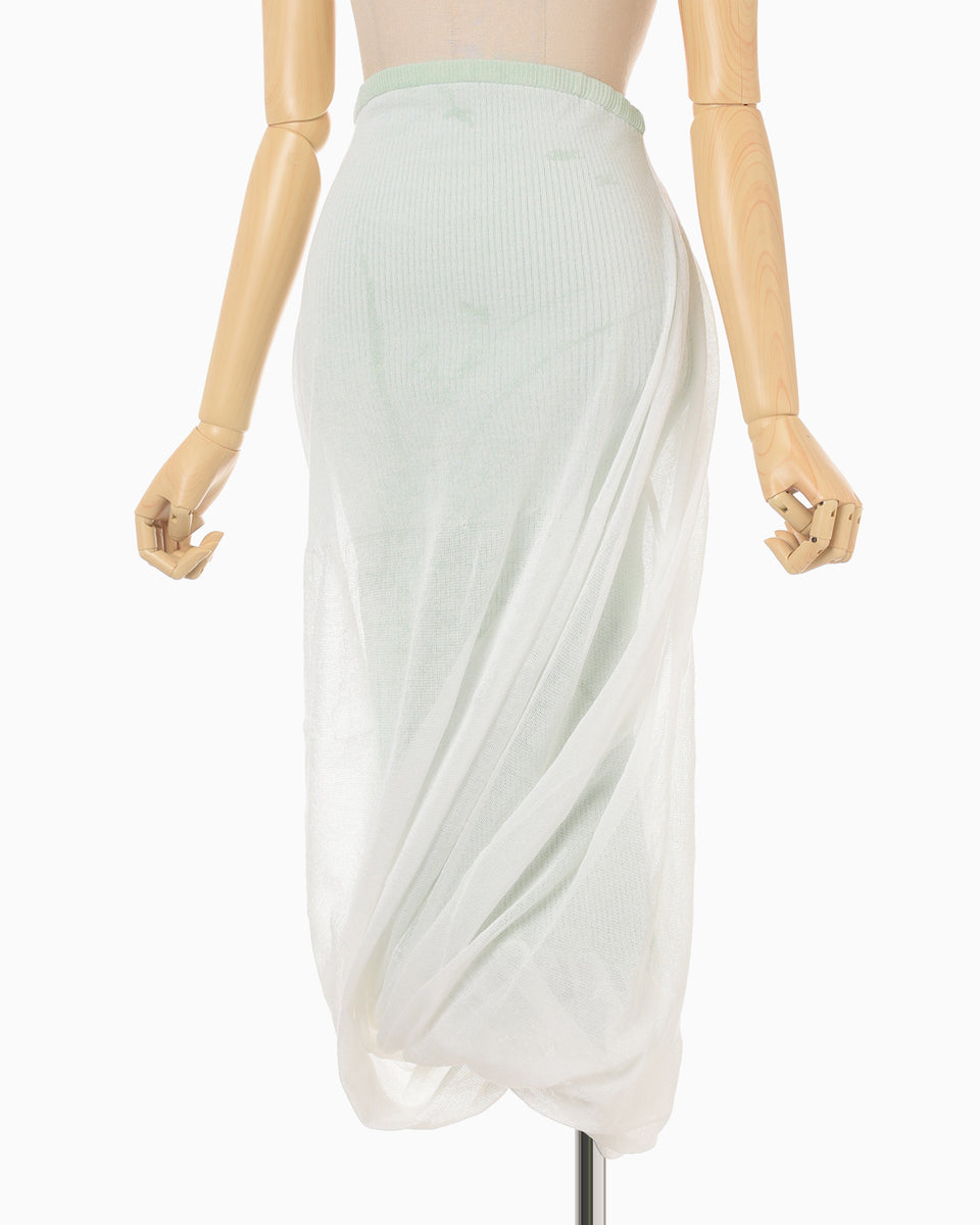 【そちゃ様】MYNE SHEER PRPULUM KNIT MYNE SHEER PRPULUM KNIT/WHITE - メルカリ
