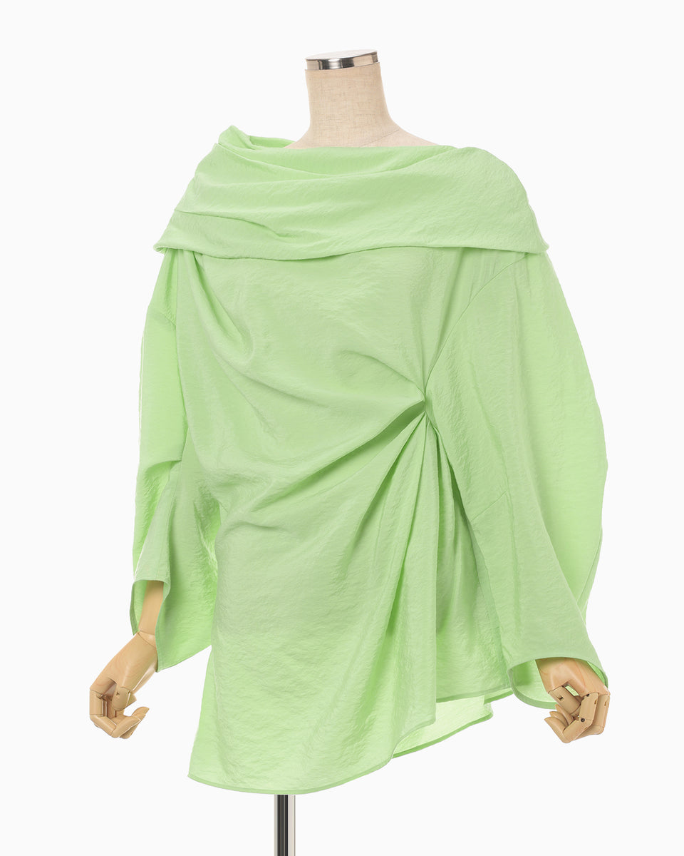 Volume Drape Shirt - light green - Mame Kurogouchi
