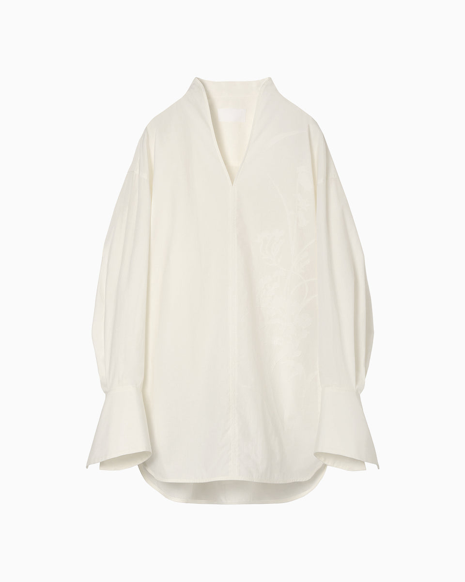 Washi Print Shirt - white - Mame Kurogouchi