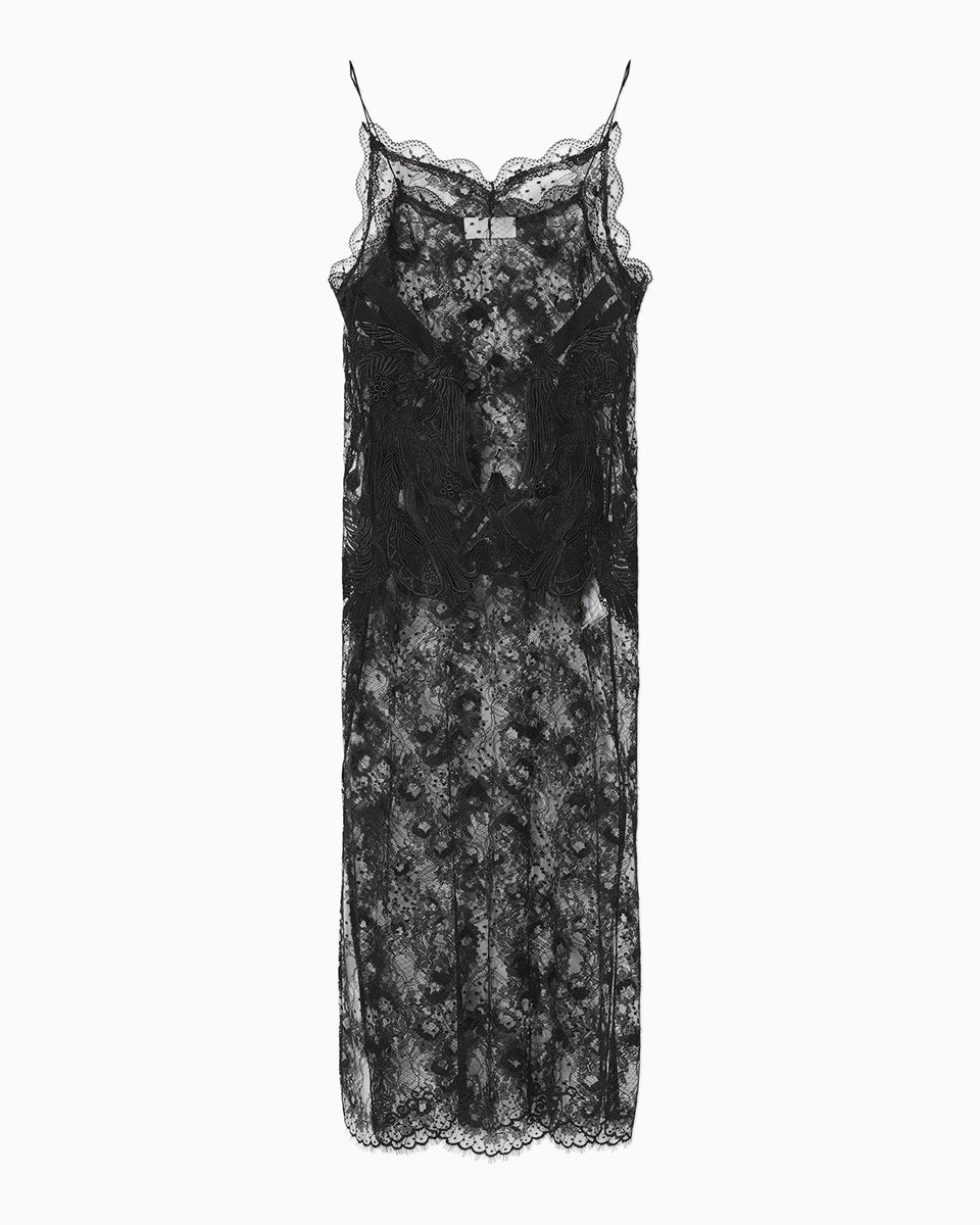 Riverlace Camisole Dress - black - Mame Kurogouchi