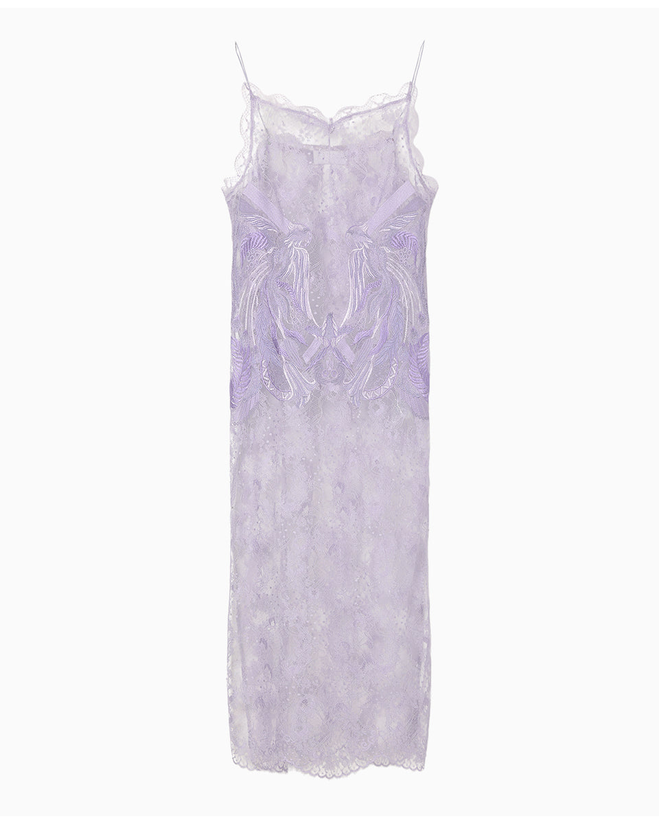 Riverlace Camisole Dress - purple - Mame Kurogouchi