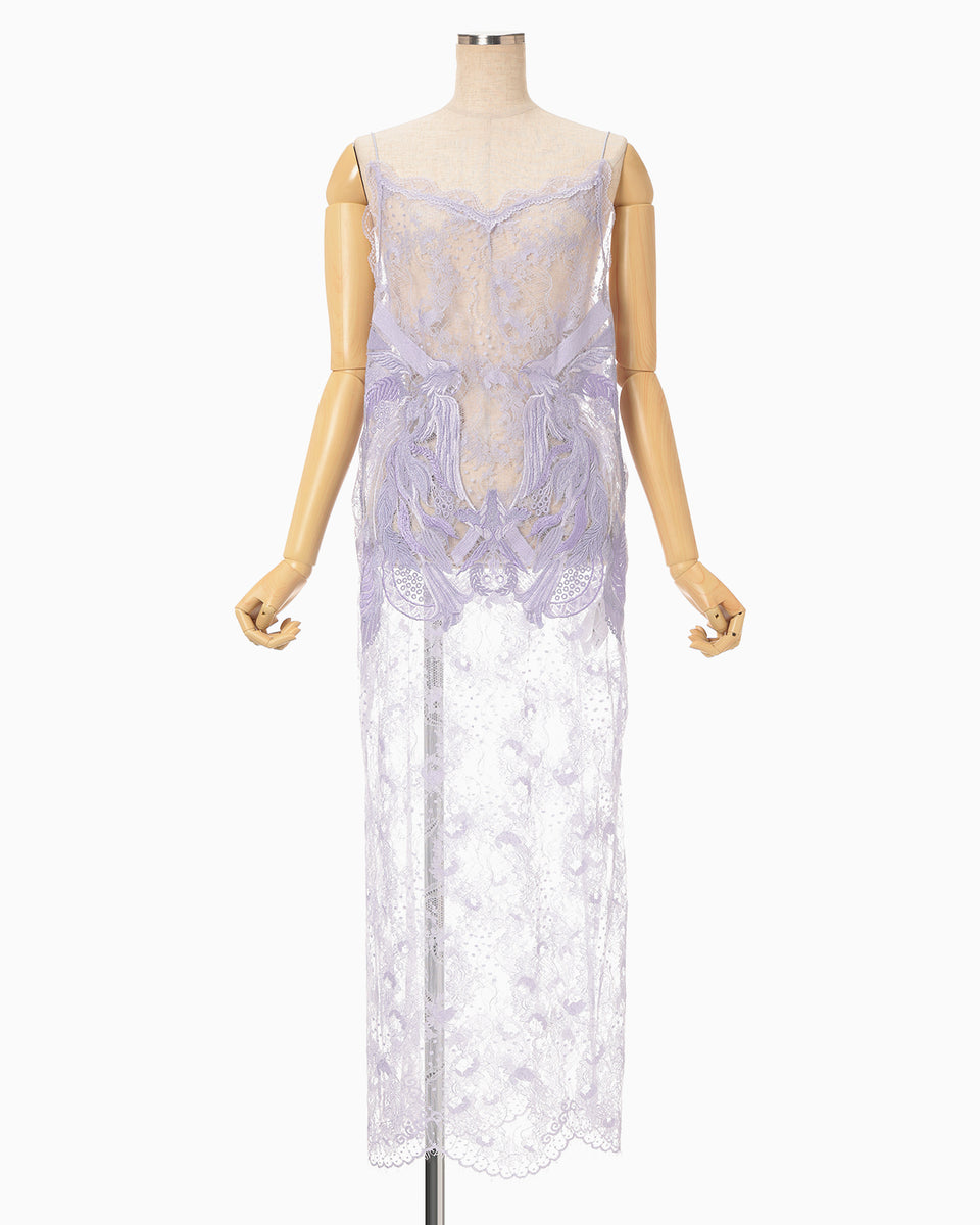 Riverlace Camisole Dress - purple - Mame Kurogouchi