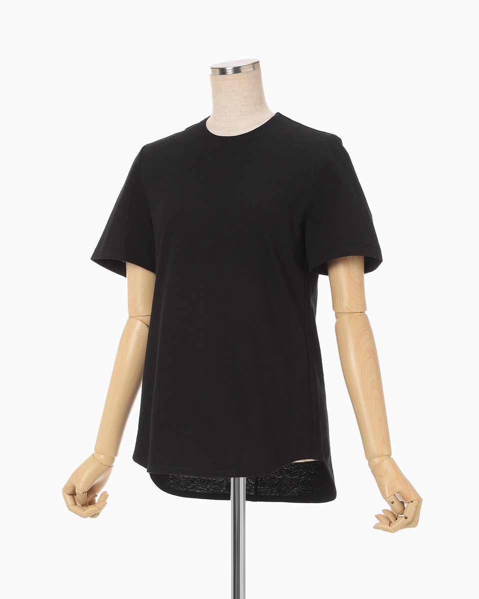 Cotton Plainstitch Top - black - Mame Kurogouchi