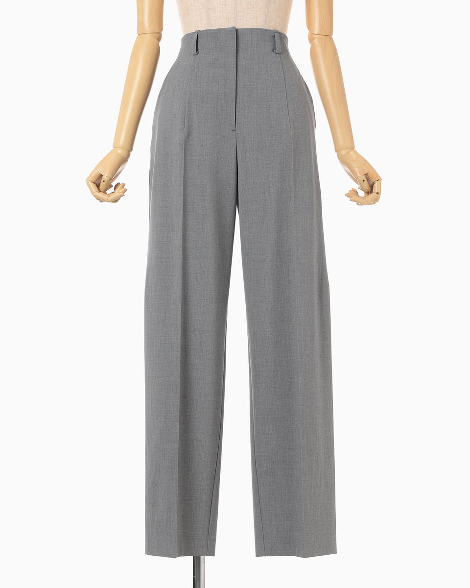 Wide-Tapered Trousers - grey - Mame Kurogouchi