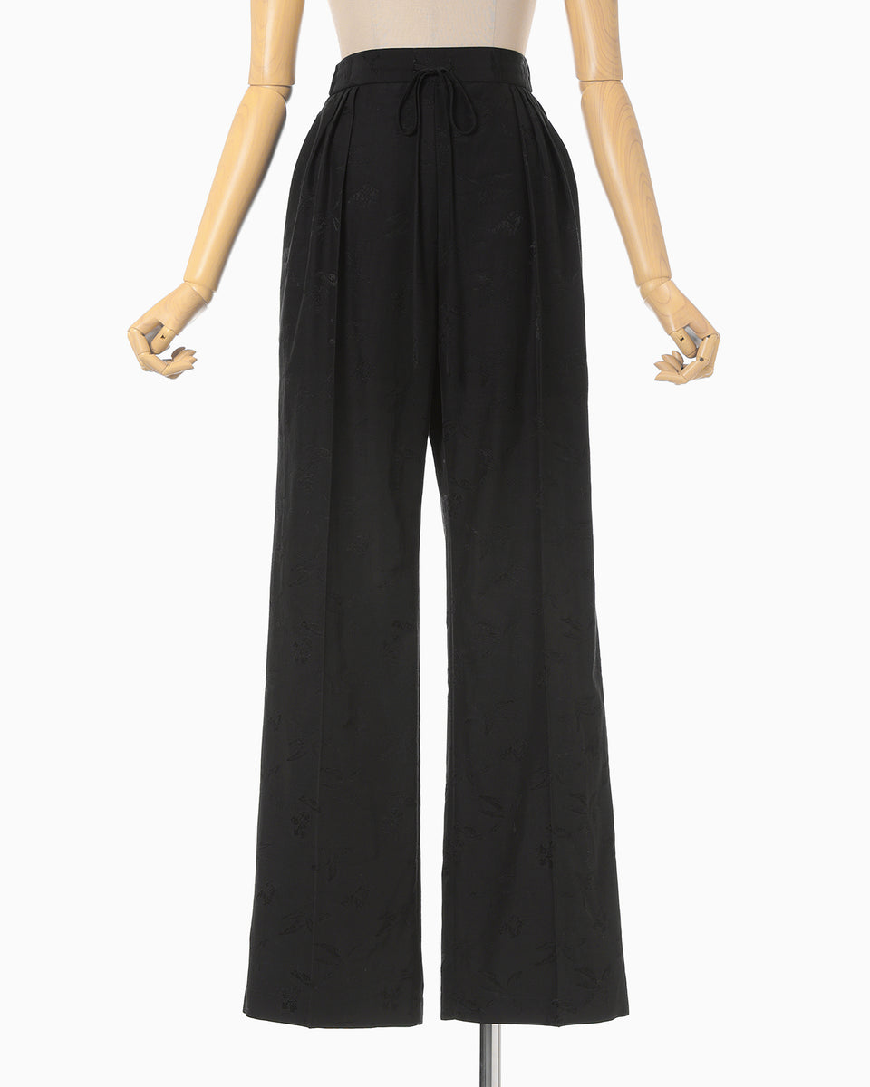 Karako Jacquard Trousers - black - Mame Kurogouchi