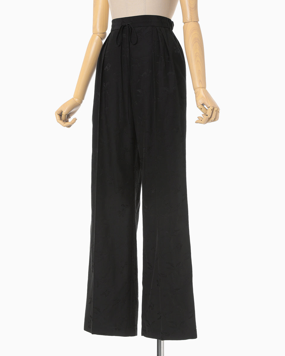 Karako Jacquard Trousers - black - Mame Kurogouchi