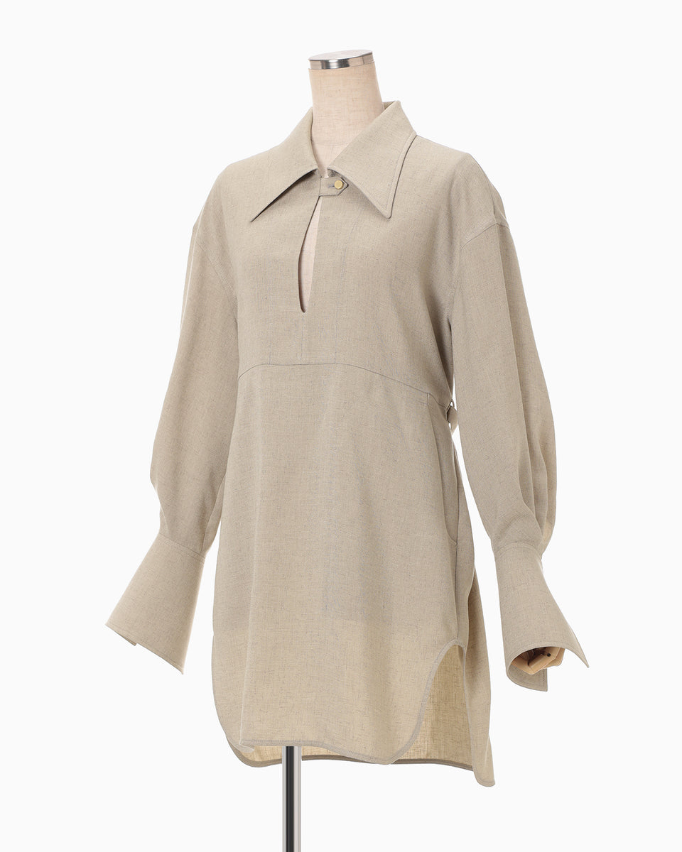 coto_126chan様 Triacetate Polyester Tunic - beige - Mame Kurogouchi