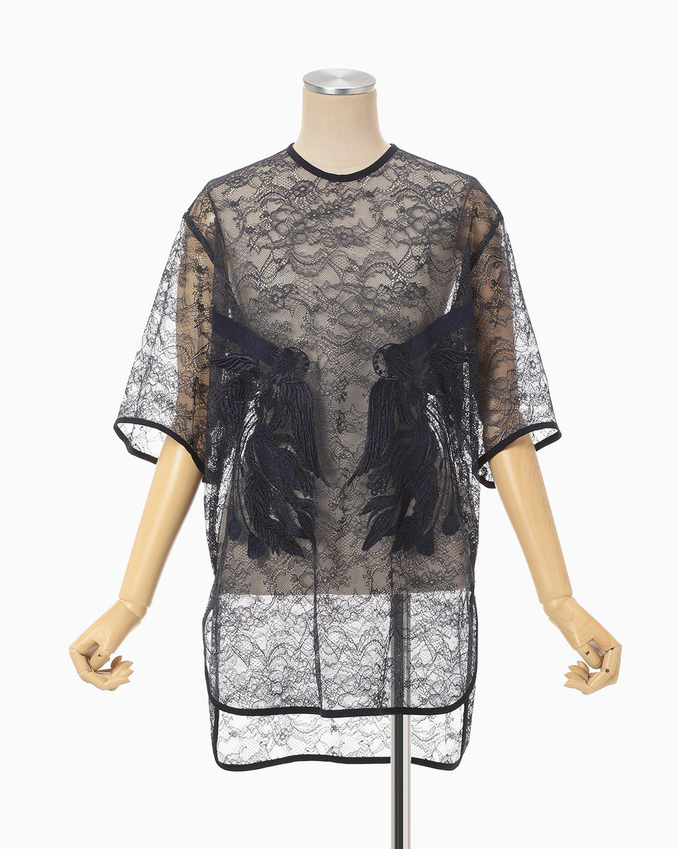 （週末限定セール）Mame Kurogouchi 刺繍ノースリーブトップス mame mame kurogouchi マメ クロゴウチ 21SS lace flap レースフラップ