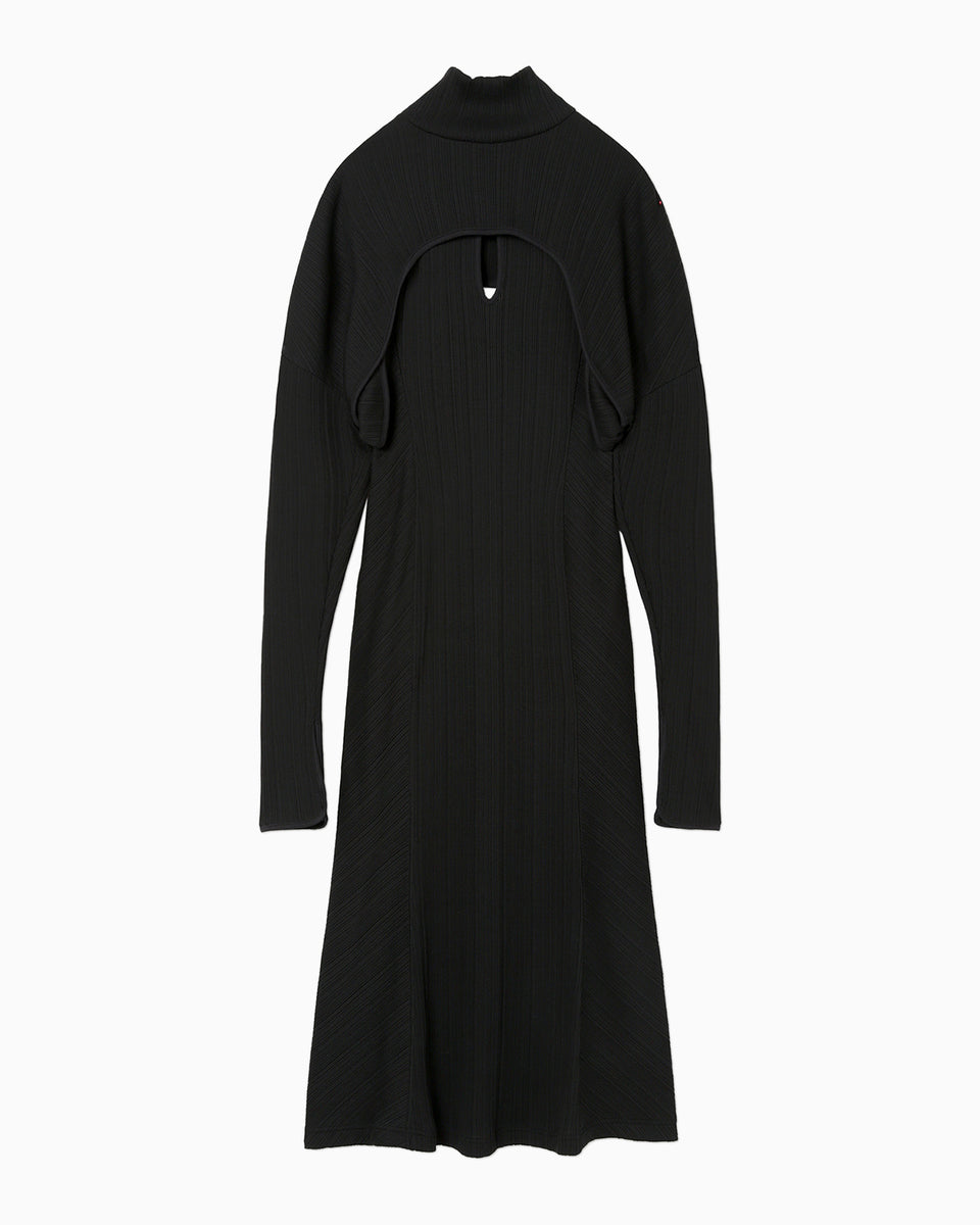 Random Ribbed Organic Cotton 2 way Dress - Mame Kurogouchi