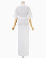 Suvin Cotton Jersey Dress - white