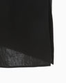 Dry Touch Cotton Wrap Style Skirt - black