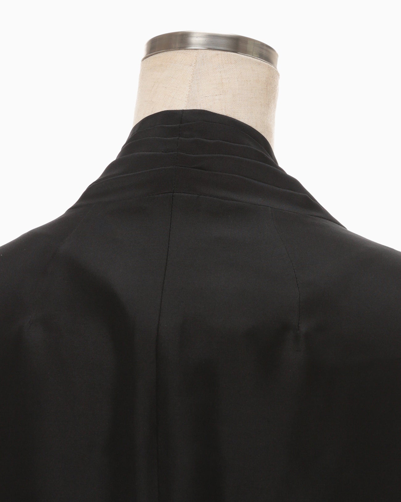 Silk Habutae Double Breasted Jacket - black