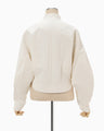 Unlevel Dyeing Short Jacket - white