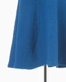 Shirring Jersey Jacquard Mermaid Dress - blue