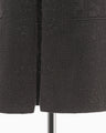 Floral Pattern Jacquard Washed Knitted Skirt - black