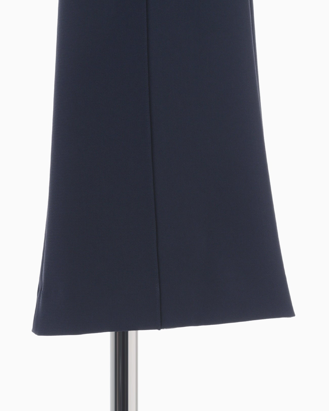 Triacetate Polyester Flared Trousers - navy