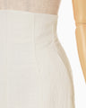 Unlevel Dyeing Box Pleats Skirt - white
