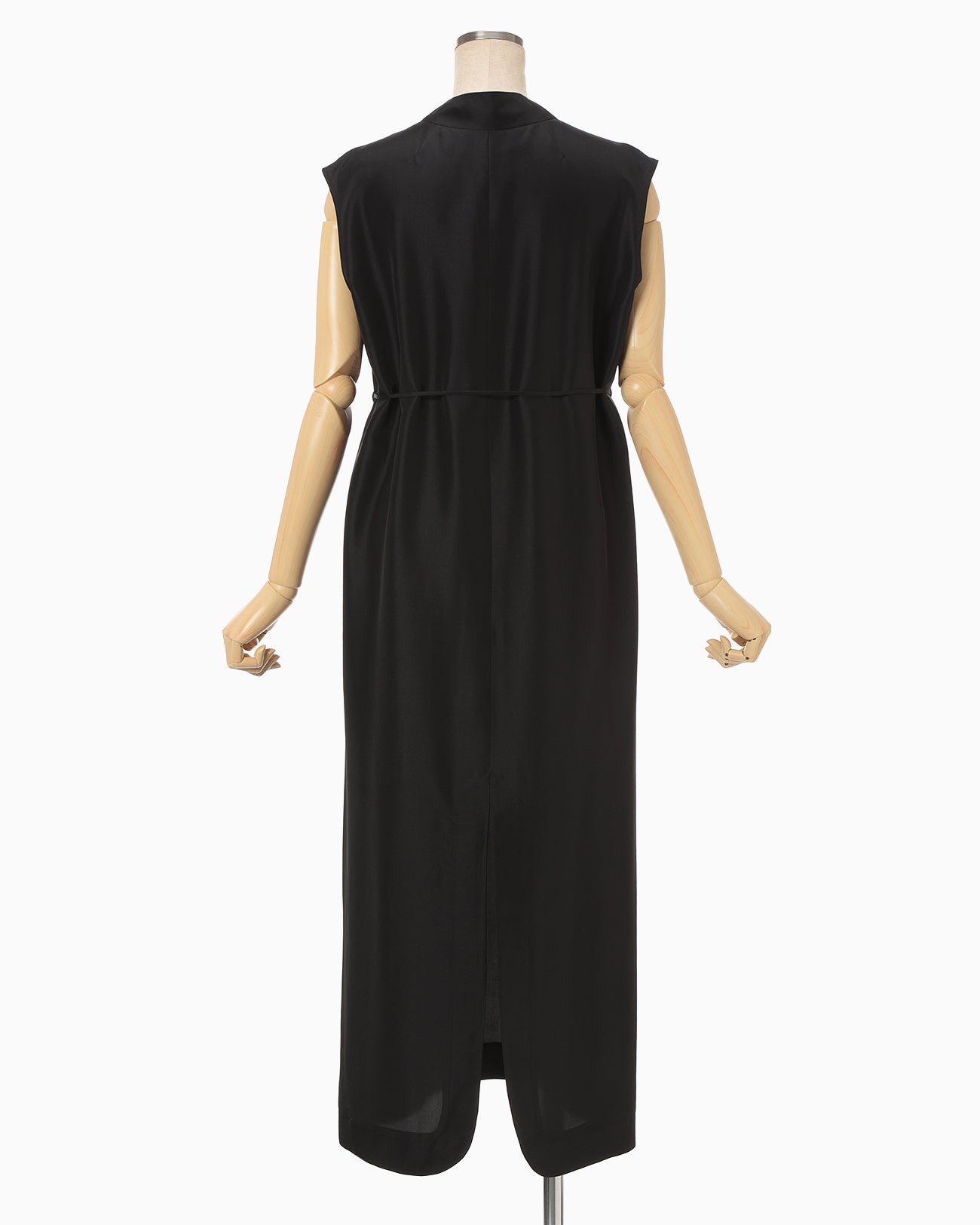 Basic Silk Sleeveless Dress - black - Mame Kurogouchi