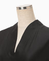 Basic Silk Sleeveless Dress - black