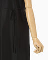Basic Silk Sleeveless Dress - black