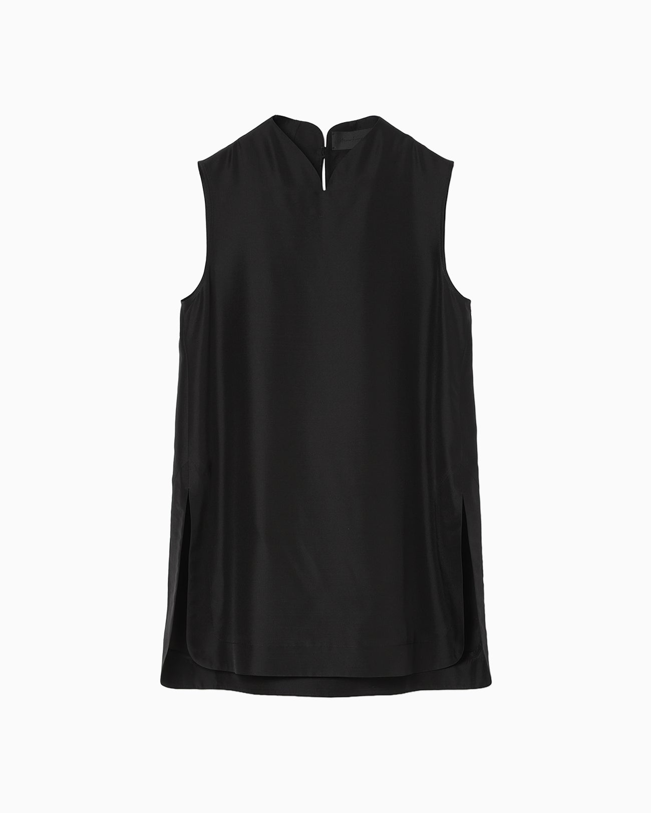 Basic Silk Sleeveless Top - black - Mame Kurogouchi