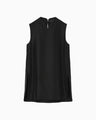 Basic Silk Sleeveless Top - black