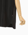 Basic Silk Sleeveless Top - black