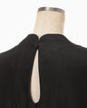 Basic Silk Sleeveless Top - black
