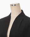 Basic Wool Double-Breasted Lightweight Jacket - black