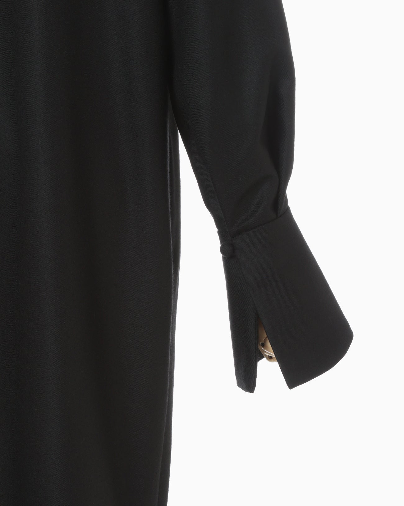 Wool I-Line Dress - black - Mame Kurogouchi