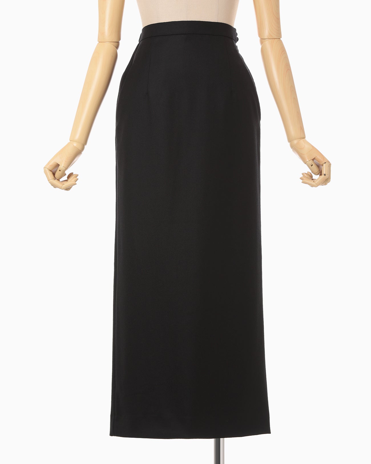 Wool I-Line Skirt - black - Mame Kurogouchi