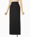 Wool I-Line Skirt - black