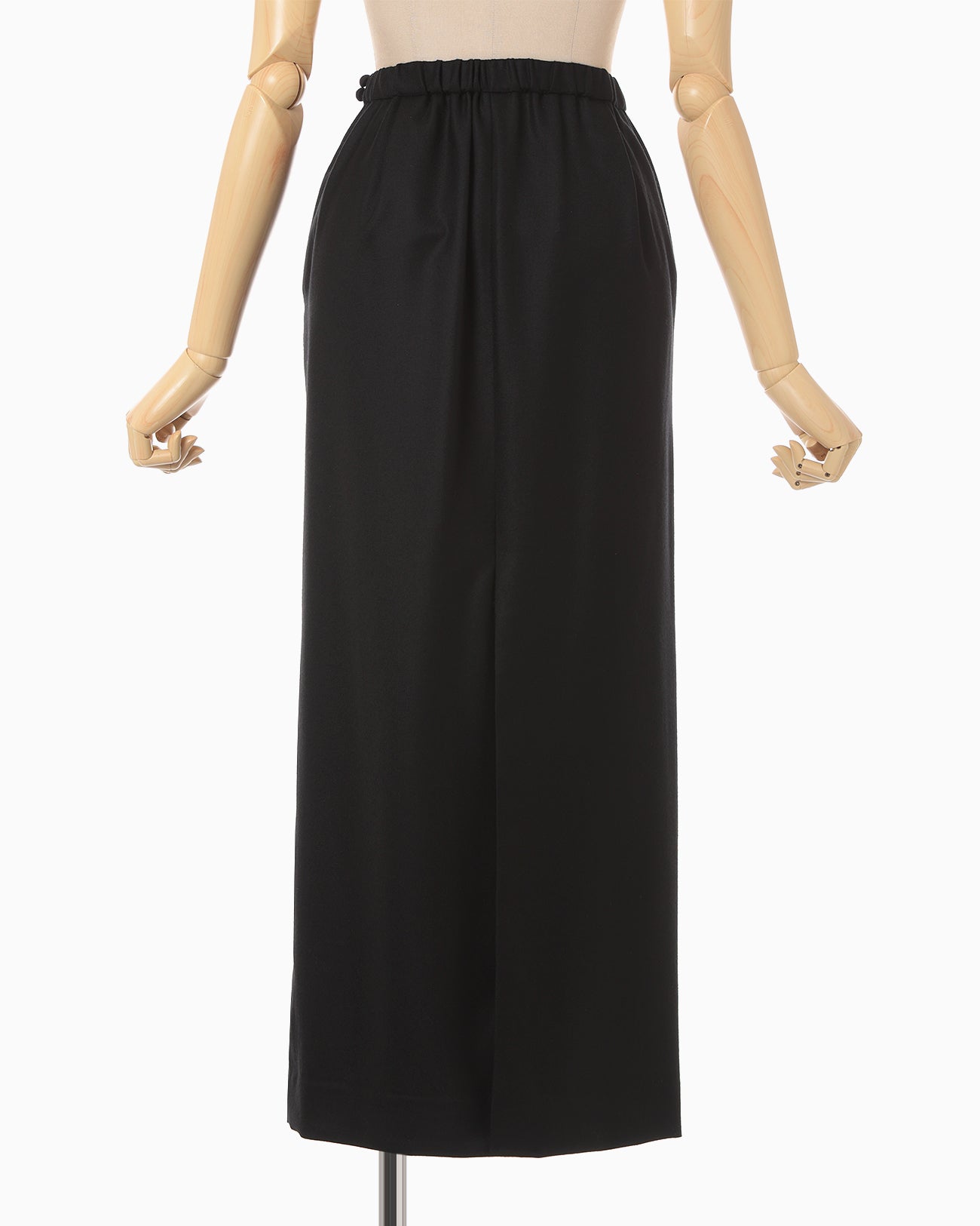 Wool I-Line Skirt - black - Mame Kurogouchi