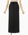 Wool I-Line Skirt - black