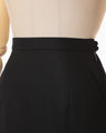Wool I-Line Skirt - black