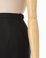 Wool I-Line Skirt - black