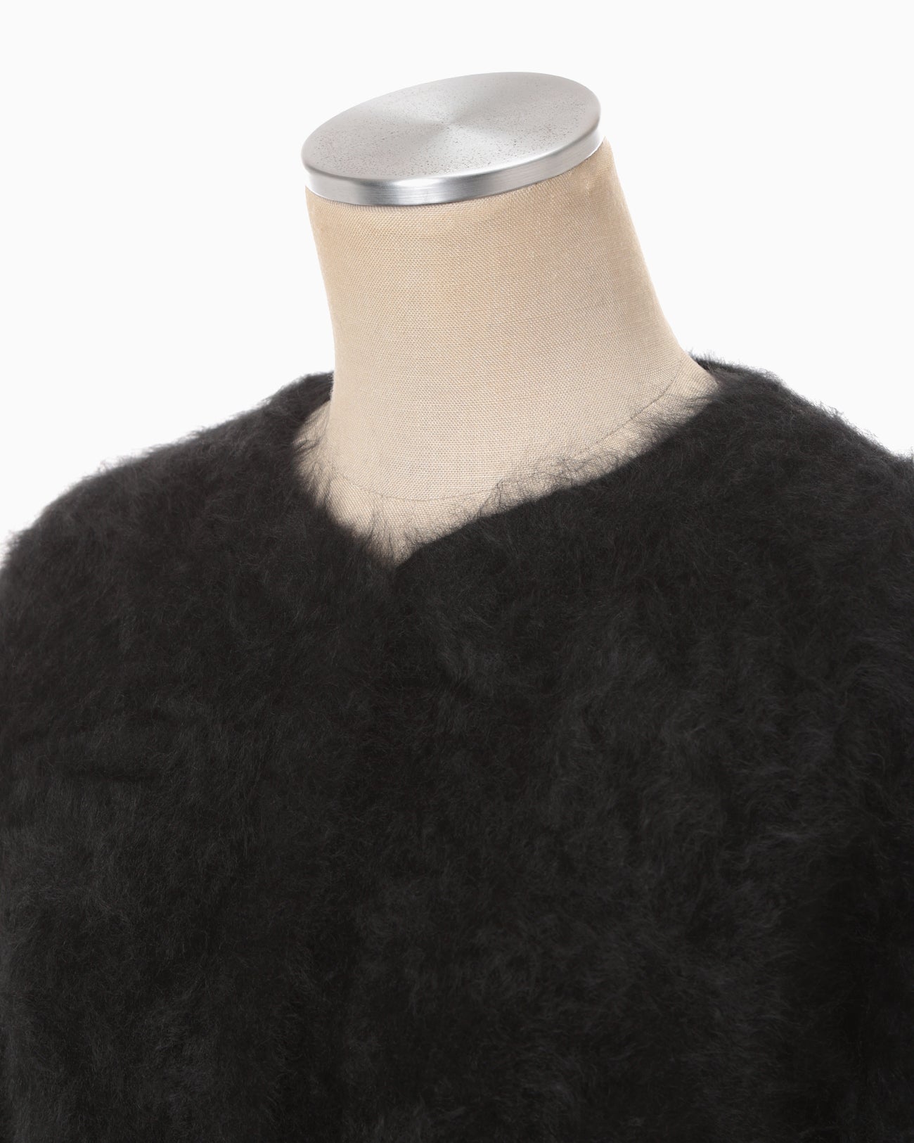Cashmere Fur Knitted Cardigan - black - Mame Kurogouchi