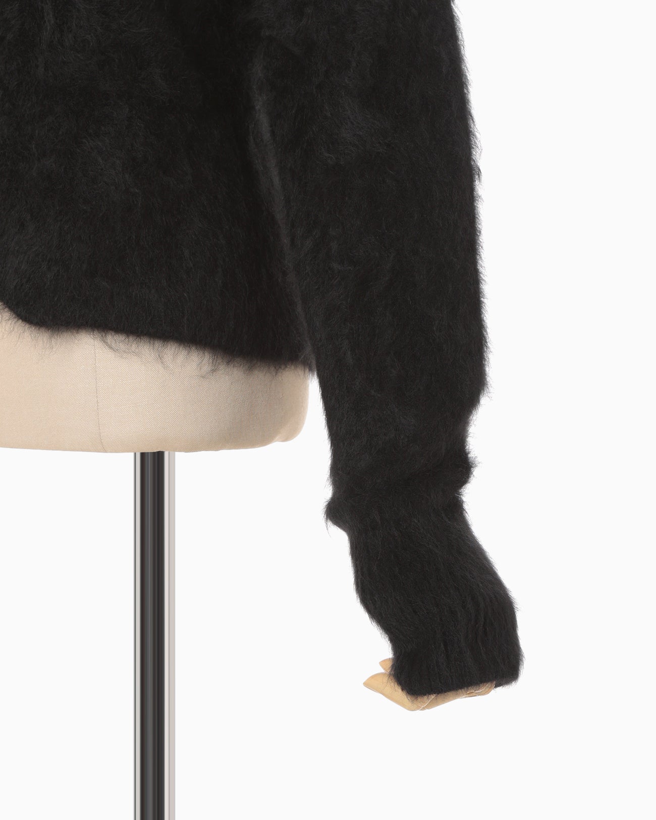 Cashmere Fur Knitted Cardigan - black - Mame Kurogouchi