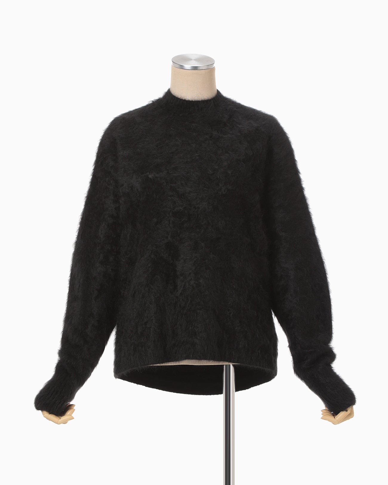 Cashmere Fur Knitted Top - black - Mame Kurogouchi