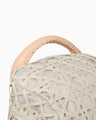 Cording Embroidery Backpack - beige